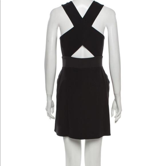 A.L.C. Short Halterneck cutout black dress size 2 XS - Picture 2 of 4